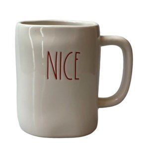 RAE DUNN ARTISAN COLLECTION by MAGENTA MUG "NICE" 16 oz Cup NEW